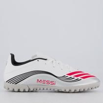 Chuteira Adidas F50 Messi Club Society Branca e Prata