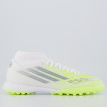 Chuteira Adidas F50 Sparkfusion Club Society Feminina Branca e Verde Chuteira Adidas F50 Sparkfusion Club Society Feminina Branca e Verde
