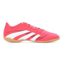 Chuteira Adidas Futsal Predator Essentials 25.5 Rosa e Branco - Masculino