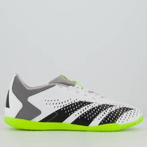 Chuteira Adidas Predator Accuracy 23.4 IN Futsal Branca e Verde Limão