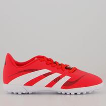 Chuteira Adidas Predator Artilheira 25 Society Juvenil Vermelha