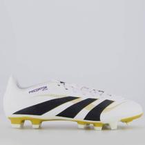 Chuteira Adidas Predator Club Campo Branca e Dourada Chuteira Adidas Predator Club Campo Branca e Dourada