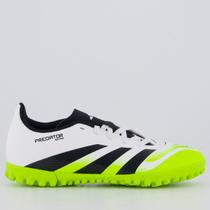 Chuteira Adidas Predator Club Society Juvenil Branca e Verde Chuteira Adidas Predator Club Society Juvenil Branca e Verde