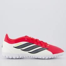 Chuteira Adidas Predator Club Society Vermelha e Branca