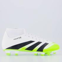 Chuteira Adidas Predator Club Sock FG/MG Campo Branca Chuteira Adidas Predator Club Sock FG/MG Campo Branca