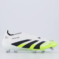 Chuteira Adidas Predator Elite LL FG Campo Branca e Verde