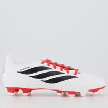Chuteira Adidas Predator Essentials 26.5 Campo Branca e Rosa