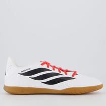 Chuteira Adidas Predator Essentials Futsal Branca e Preta