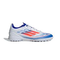 Chuteira Adidas Society F50 League Masculina Branco Vermelho Azul Chuteira Adidas Society F50 League Masculina Branco Vermelho Azul