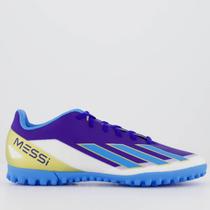 Chuteira Adidas X Crazyfast Messi 23 Club TF Society Azul