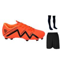 Chuteira Campo Control Speed Adulto Juvenil Gramado Trava Alta + Meião + Short Esportivo Chuteira Campo Control Speed Adulto Juvenil Gramado Trava Alta + Meião + Short Esportivo