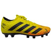 Chuteira Campo de Trava Masculina Futebol Amarelo Runway