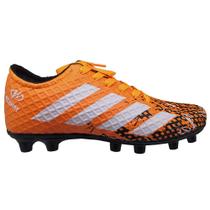 Chuteira Campo de Trava Masculina Futebol Laranja Runway Chuteira Campo de Trava Masculina Futebol Laranja Runway