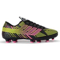 Chuteira Campo Gramado Travas Preto Rosa Verde Masculino Feminino Unissex Sola Colado Costurado