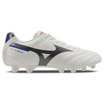 Chuteira Campo Mizuno Morelia Club MD - Masculino - Branco-Cinza