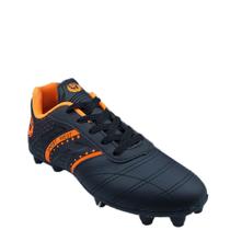 Chuteira Campo Sport West 1103 Unissex Preto Preto Laranja TAMANHO:39 Chuteira Campo Sport West 1103 Unissex Preto Preto Laranja TAMANHO:39