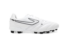 Chuteira campo Topper Maestro Pro V - unissex - branco e preto