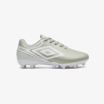 Chuteira Campo Umbro Adamant Top Speed Jr - Prata+Branco+Grafite