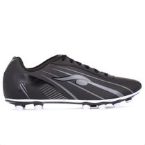 Chuteira D'Six Campo 6202 Preto Cinza e Branco - Masculino Chuteira D'Six Campo 6202 Preto Cinza e Branco - Masculino