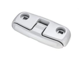 Chuteira de encaixe Attwood 12048-4 de alumínio dobrável de 15 cm branca
