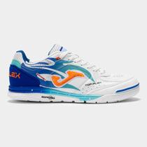 Chuteira de Futsal Joma Top Flex Reboud Branco Azul - Adulto TORS2576IN