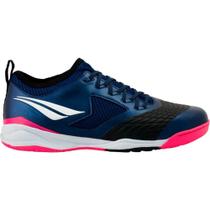 Chuteira de Futsal Penalty Max 1000 Locker Ecoknit Marinho/preto/pink