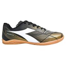 Chuteira Diadora Squadra II Futsal Masculino - Preto e Dourado