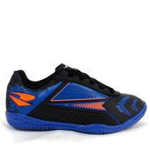 Chuteira Dray Foorcy Infantil Futsal Preto/Azul