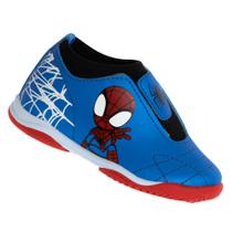 Chuteira Dray Futsal 4403 Marvel Homem Aranha Azul - Infantil