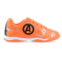 Chuteira Dray Futsal Marvel 4087 Vingadores Laranja - Infantil