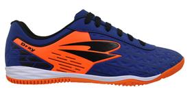 Chuteira Dray Salão Marinho Laranja Masculino Chuteira Dray Salão Marinho Laranja Masculino