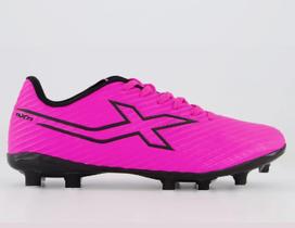 Chuteira Futebol De Campo Oxn Fusion Grip 4 PVC Feminino Infantil/Juvenil - Tam 34/36 - Ref 3414270107