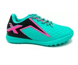 Chuteira Futebol De Campo Oxn Velox 5 PRO PVC Feminino Adulto - Tam 28/36 - Ref 368822041710
