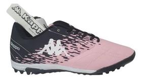 Chuteira Futebol Society Kappa San Diego Adulto Futebol Sete TF Rosa Bebe