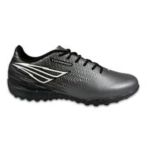 Chuteira Futebol Society Penalty Tornado Chumbo e Preto Chuteira Futebol Society Penalty Tornado Chumbo e Preto
