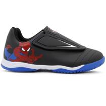 Chuteira Futsal Dray Marvel Original Sem Cadarço Infantil - Preto e Vermelho