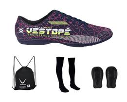 Chuteira Futsal Futebol Vestope Faster Adulto Juvenil KIT BMCA1