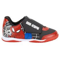 Chuteira Futsal Infantil Dray 4114 Marvel Homem-Aranha Preto