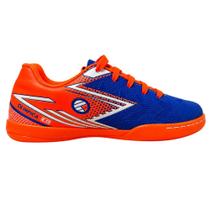 Chuteira Futsal Infantil Olimpica 5.0 Azul Laranja
