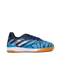 Chuteira Futsal Infantil Topfly Texturizada Marinho/Azul