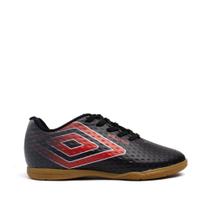 Chuteira Futsal Infantil Umbro Warskin Preto/Vermelho Chuteira Futsal Infantil Umbro Warskin Preto/Vermelho