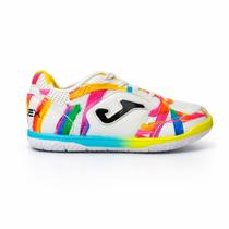 Chuteira Futsal Joma TopFlex Jr Branco/Rosa - Infantil Tamanho:36Cor:Branco Chuteira Futsal Joma TopFlex Jr Branco/Rosa - Infantil Tamanho:36Cor:Branco