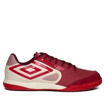 Chuteira Futsal Masculina Umbro Pro5 Bump Vermelho/Off White