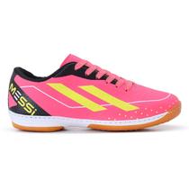 Chuteira Futsal Messi Branca Leve e Confortável para Quadra e Salão Solado Reforçado