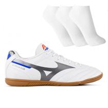Chuteira Futsal Mizuno Morelia Club In Masculina + 3 Pares de Meias Chuteira Futsal Mizuno Morelia Club In Masculina + 3 Pares de Meias