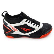 Chuteira Futsal Penalty Evolution Club Branco e Preto Adulto