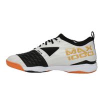 Chuteira Futsal Penalty Max 1000 Ecoknit - Branco/Dourado/Preto