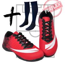 Chuteira Futsal Quadra Adulto Infantil Com Meião Colada e Costurada Chuteira Futsal Quadra Adulto Infantil Com Meião Colada e Costurada