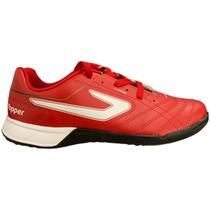 Chuteira Futsal Topper Bairro Vermelho