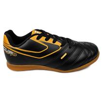 Chuteira Futsal Topper Cup VIII Infantil Preto Conforto Chuteira Futsal Topper Cup VIII Infantil Preto Conforto